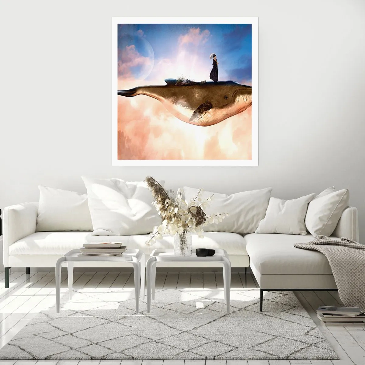 Plakat - Nadrealna podróż - 40x40 cm