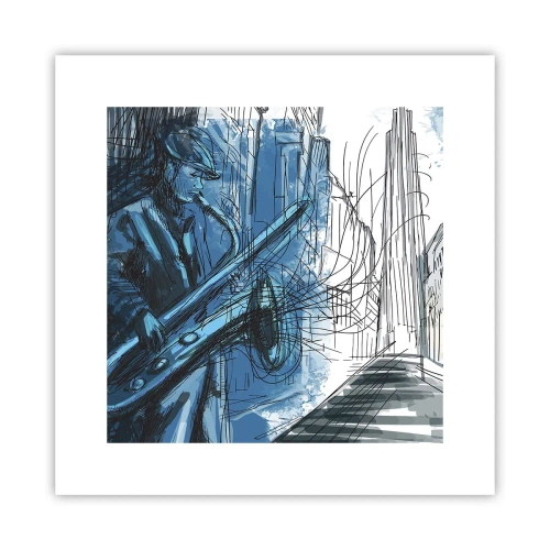Plakat - Miejska rapsodia - 30x30 cm