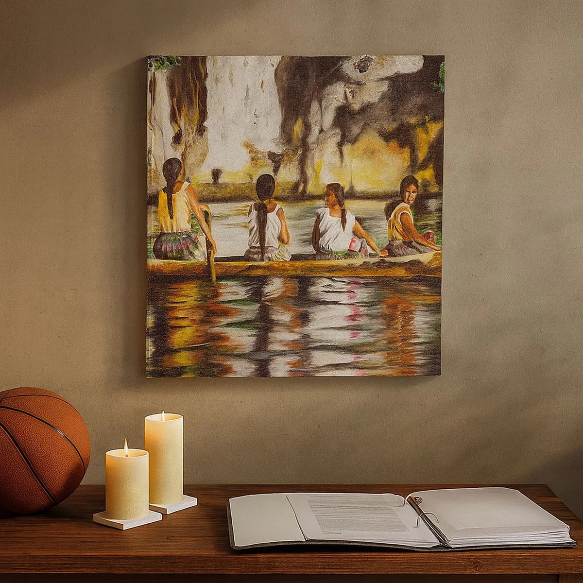 Obraz na płótnie - W polinezyjskim raju - 30x30 cm