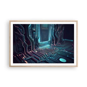 Plakat w ramie jasny dąb - Tak sobie myślę… - 91x61 cm
