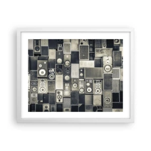 Plakat w białej ramie - I wszystko gra - 50x40 cm