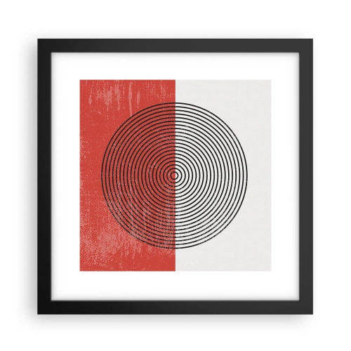 Plakat w czarnej ramie - W samo sedno - 30x30 cm
