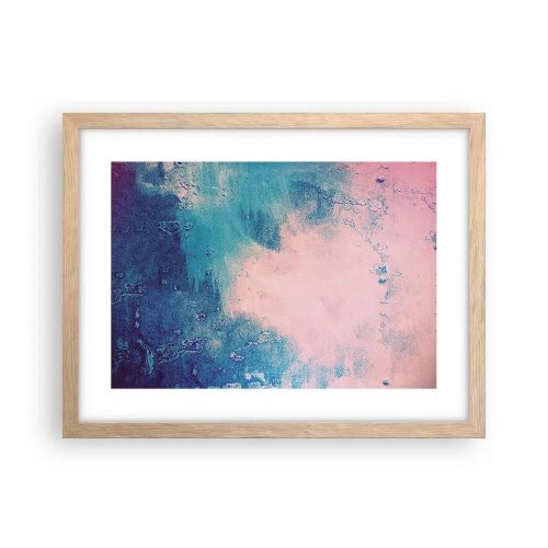 Plakat w ramie jasny dąb - Błękitne objęcia - 40x30 cm