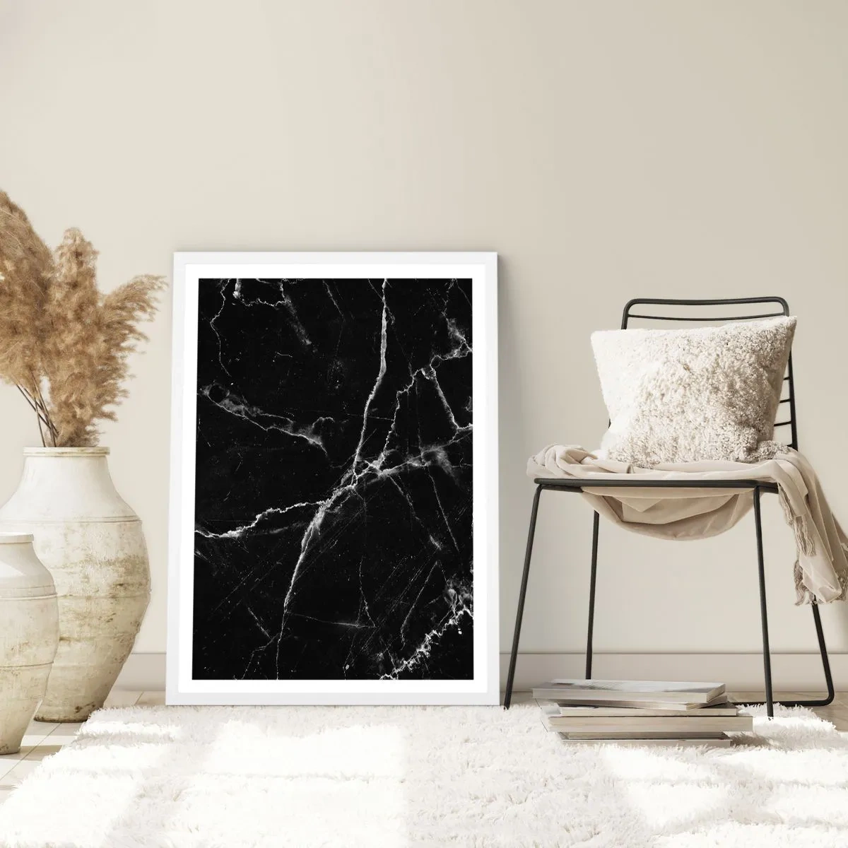 Plakat w białej ramie - Sekretne życie kamienia - 61x91 cm