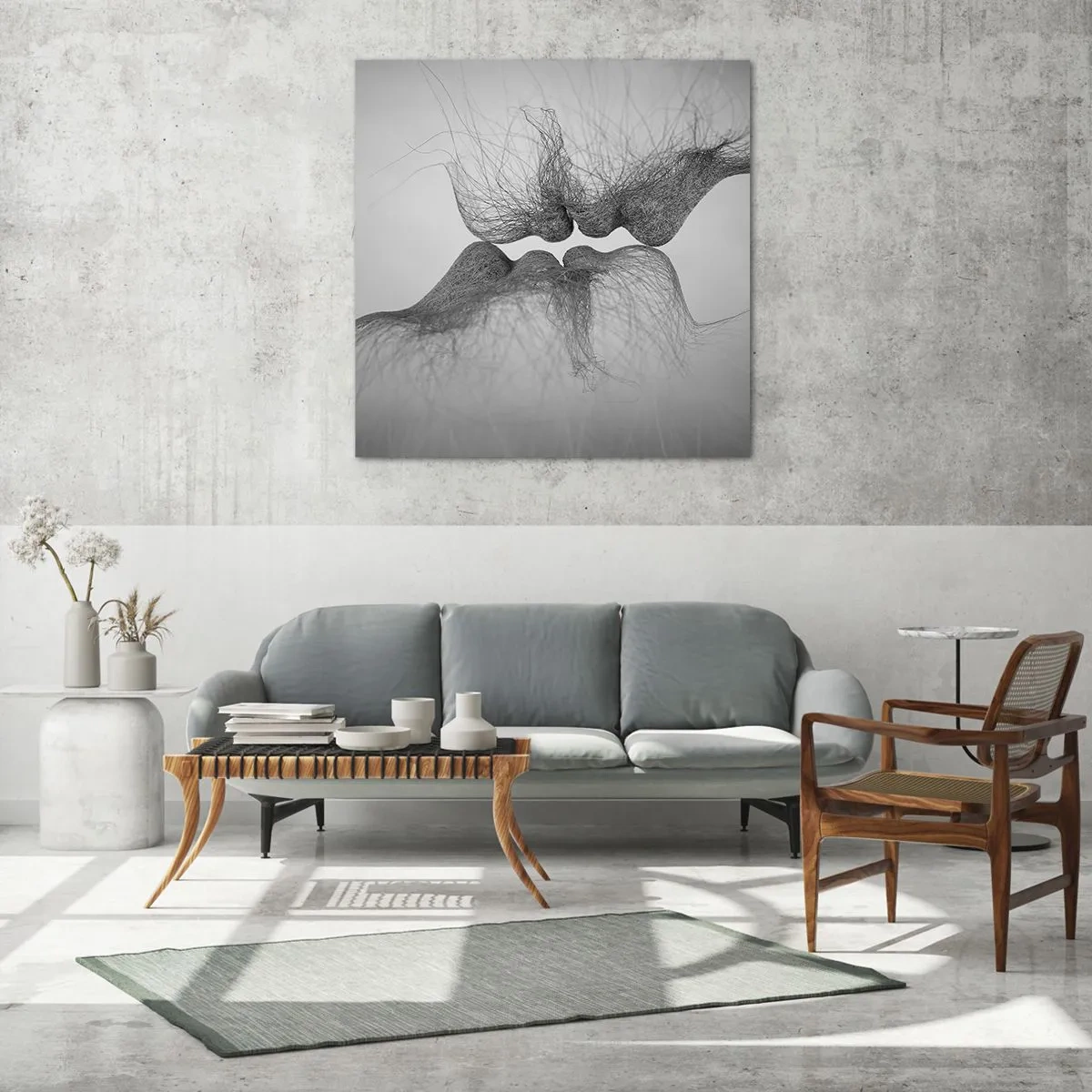 Obraz na szkle - Pocałunek wiatru - 70x70 cm