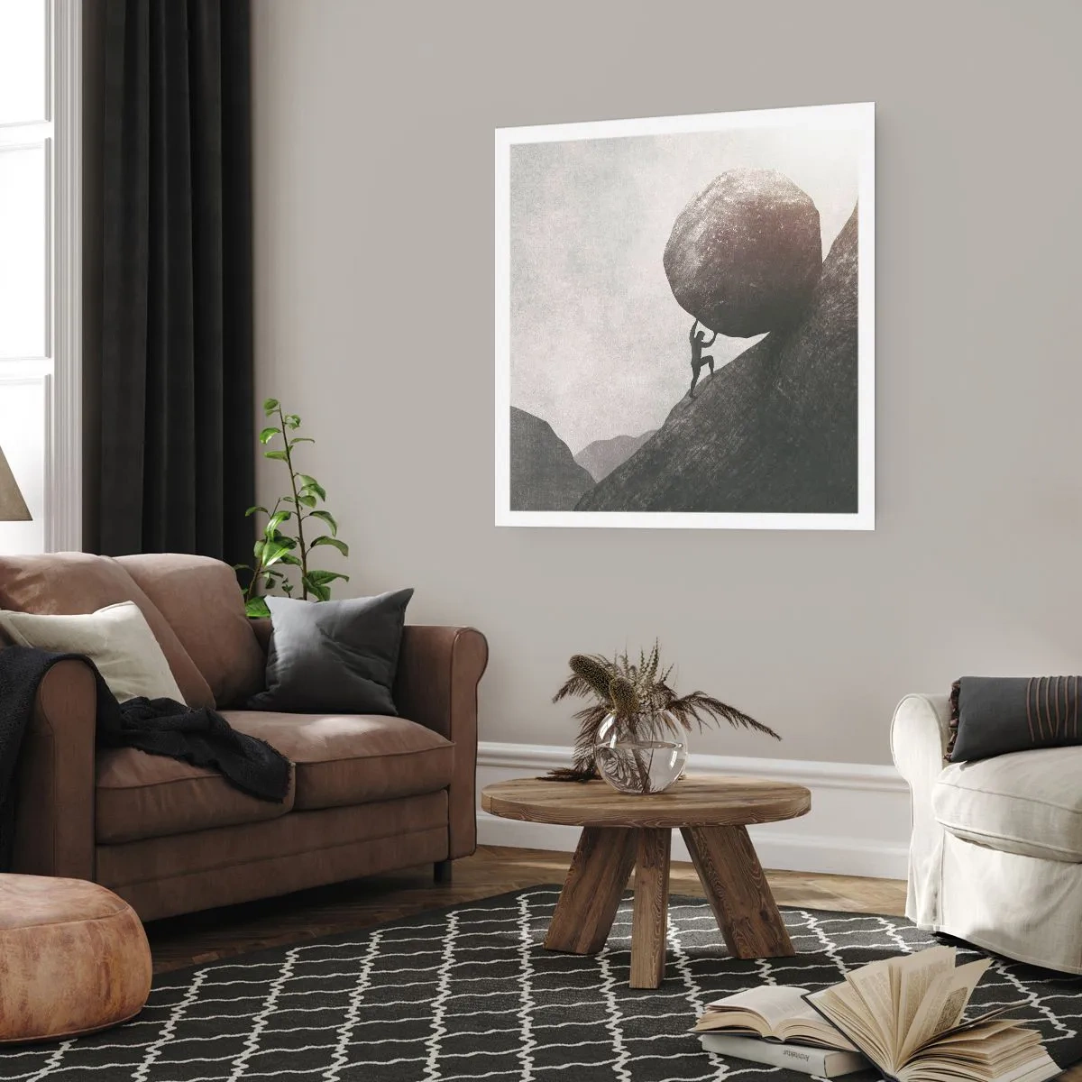 Plakat - Wierzę wbrew nadziei - 50x50 cm