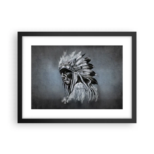 Plakat w czarnej ramie - Powrót do korzeni - 40x30 cm