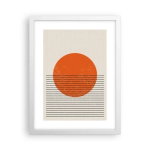 Plakat w białej ramie - Zawsze słońce - 30x40 cm