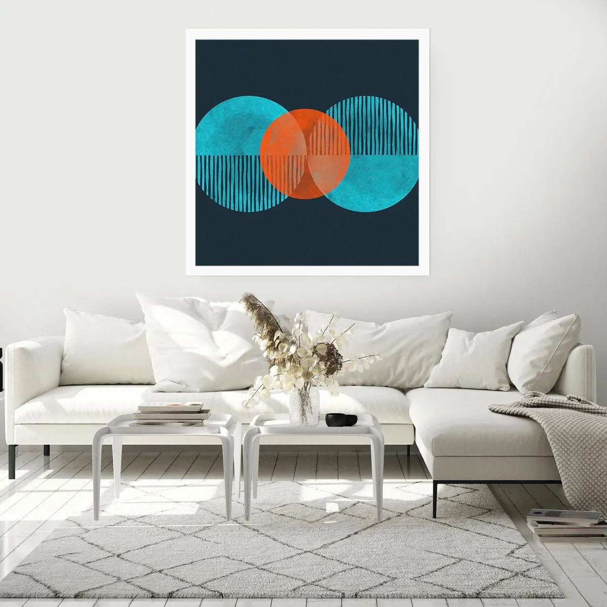 Plakat - Kompozycja symetryczna - 30x30 cm