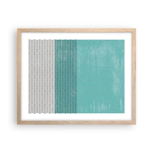 Plakat w ramie jasny dąb - Kompozycja zrównoważona - 50x40 cm