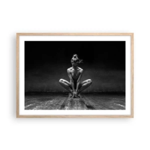 Plakat w ramie jasny dąb - Skupienie tanecznej energii - 70x50 cm