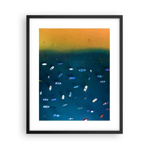 Plakat w czarnej ramie - Wakacyjna gra - 40x50 cm