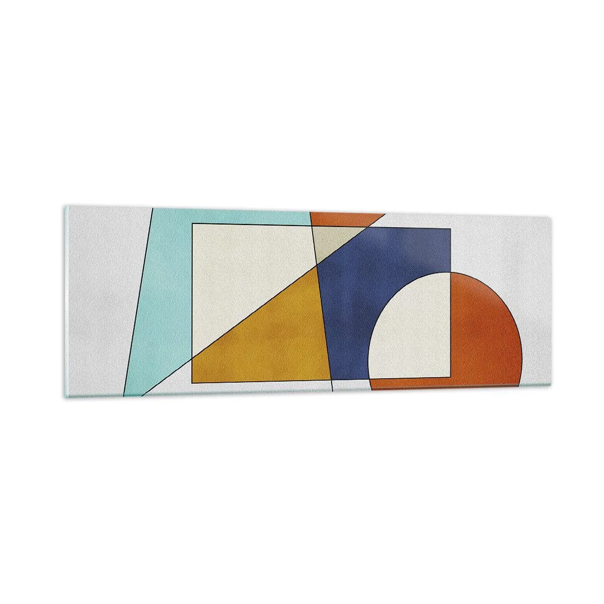 Obraz na szkle - Abstrakcja: modernistyczna zabawa - 90x30 cm