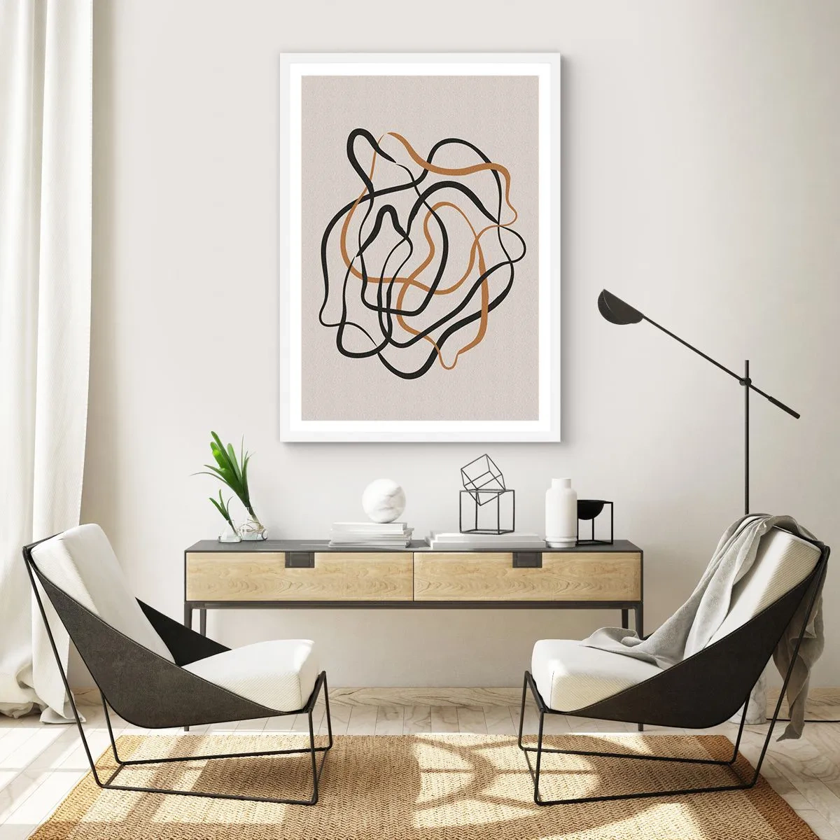 Plakat w białej ramie - Wszystko się pokręciło - 70x100 cm