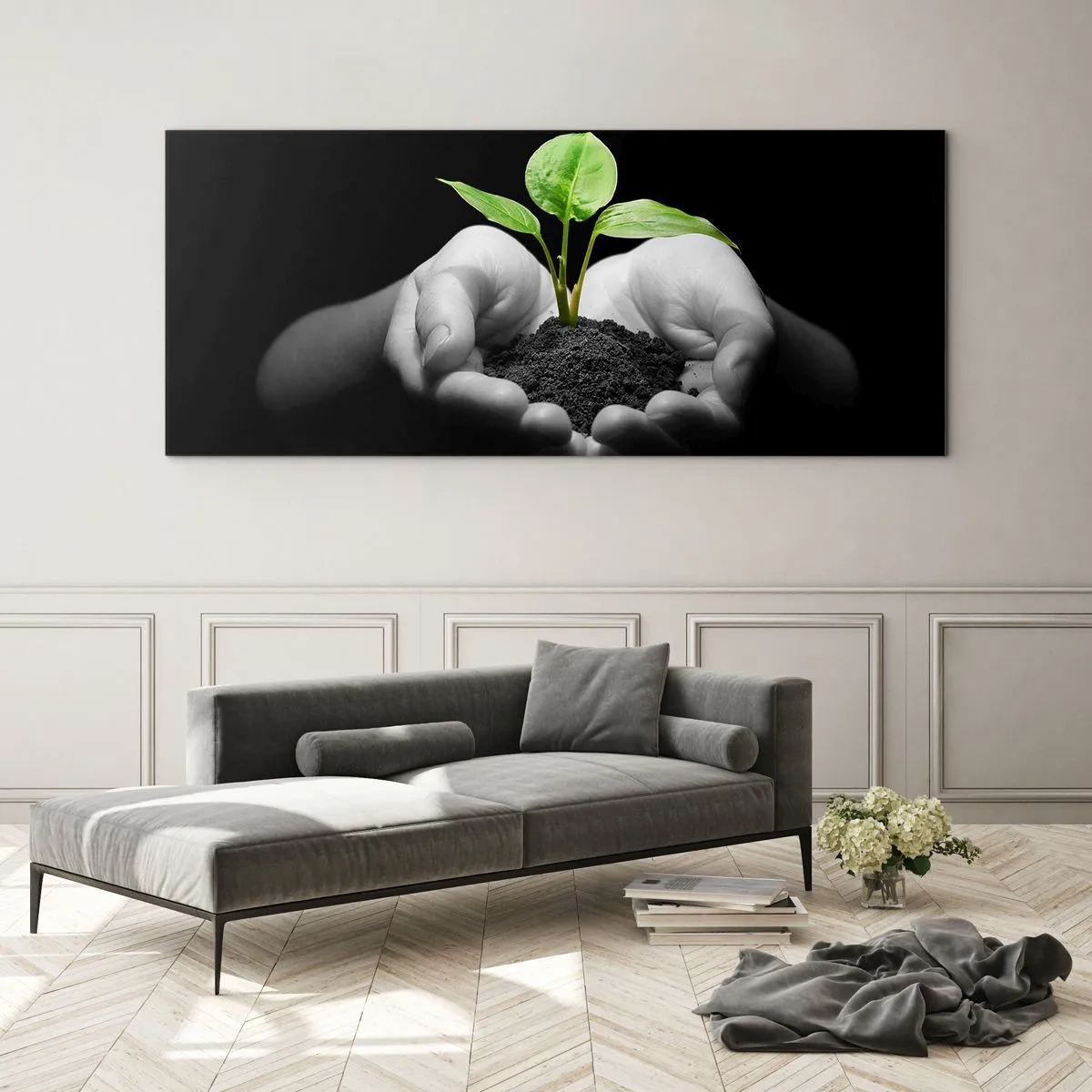 Obraz na szkle - Kocham naturę, chronię ją - 100x40 cm