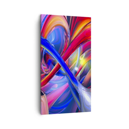 Obraz na płótnie - Taniec barw - 45x80 cm