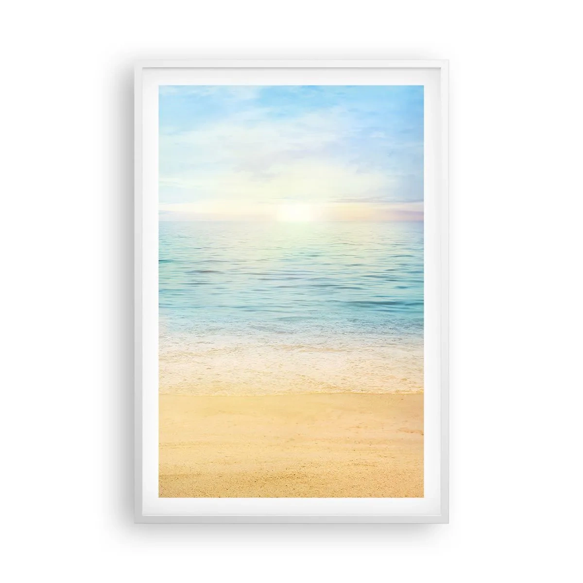 Plakat w białej ramie - Wielki błękit - 61x91 cm