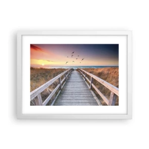 Plakat w białej ramie - Przestrzeń wzlotów - 40x30 cm
