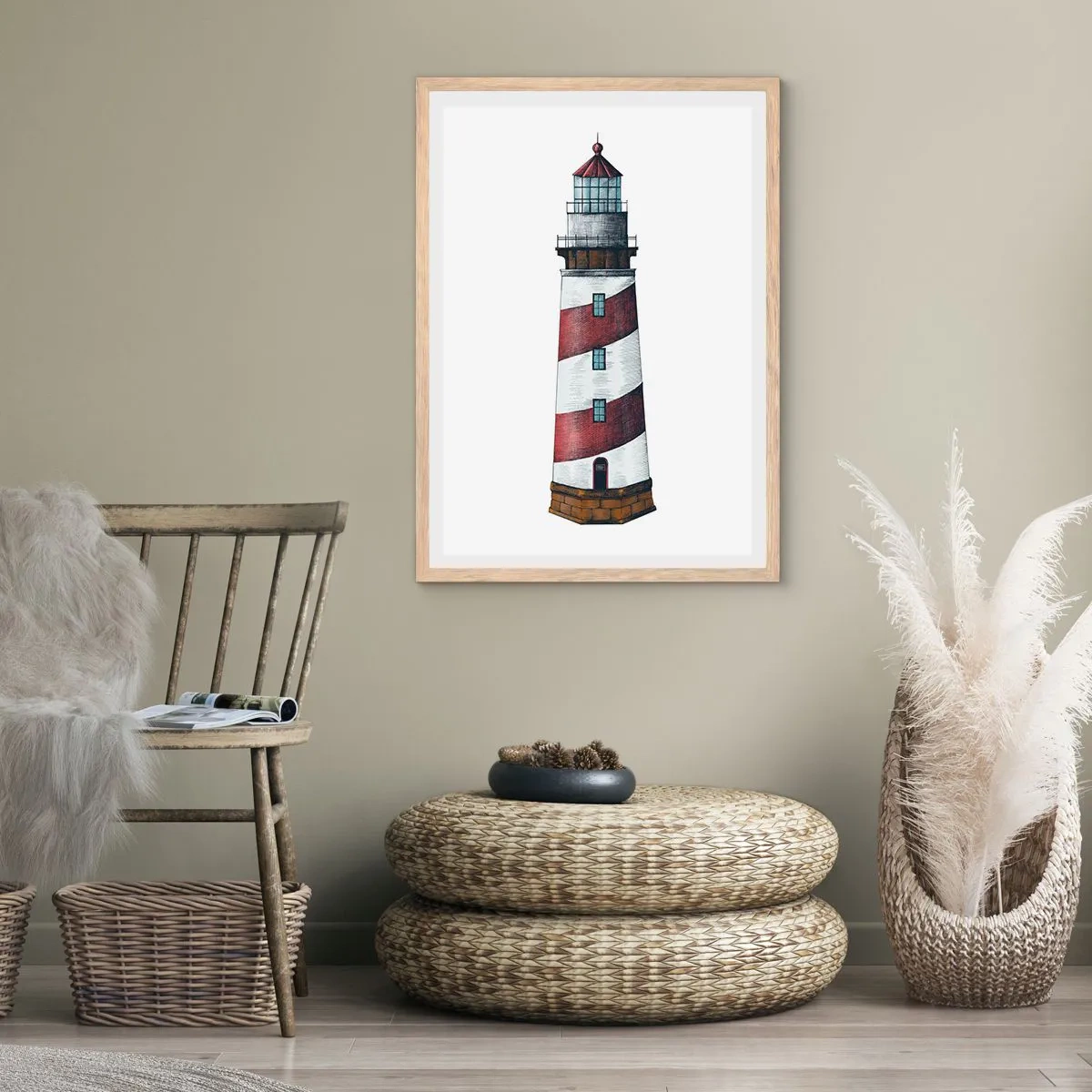 Plakat w ramie jasny dąb - Zawsze na straży - 40x50 cm