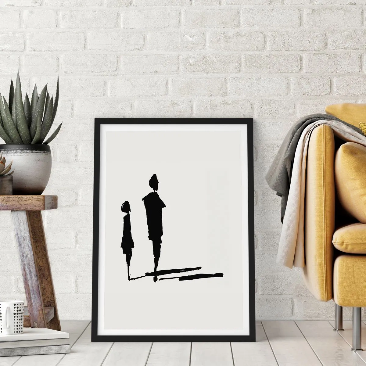 Plakat w czarnej ramie - Na pewno razem? - 40x50 cm