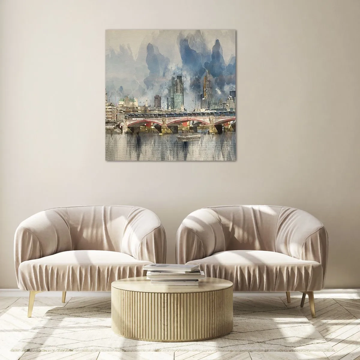 Obraz na szkle - Londyn w całej okazałości - 70x70 cm