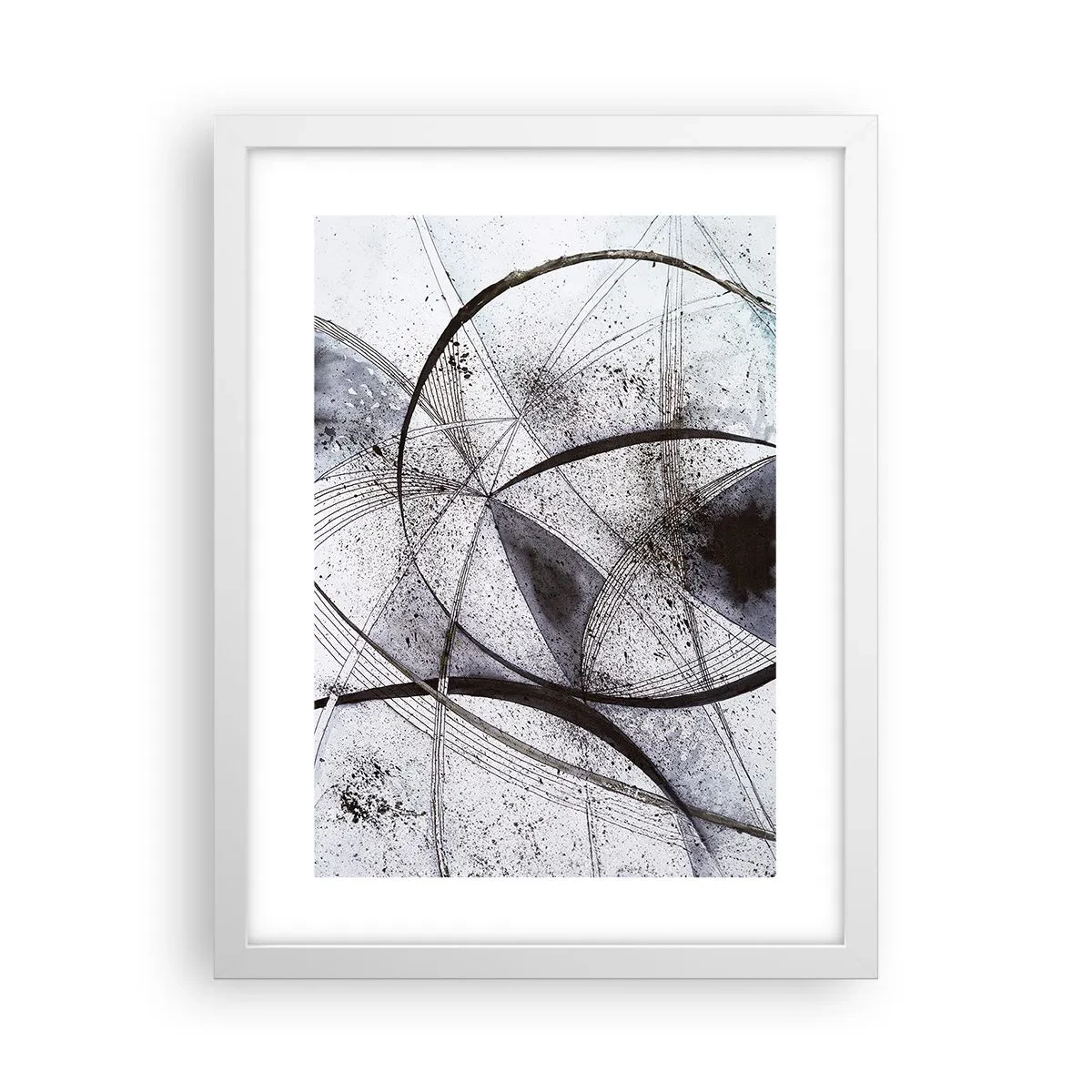 Plakat w białej ramie - Futurystyczna fantazja - 30x40 cm
