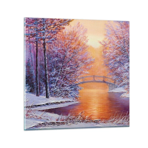 Obraz na szkle - Spotkajmy się tu - 60x60 cm