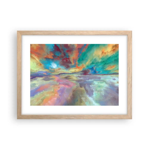 Plakat w ramie jasny dąb - Dwa nieba - 40x30 cm