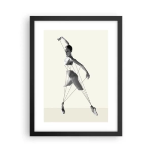 Plakat w czarnej ramie - W teatrze świata - 30x40 cm