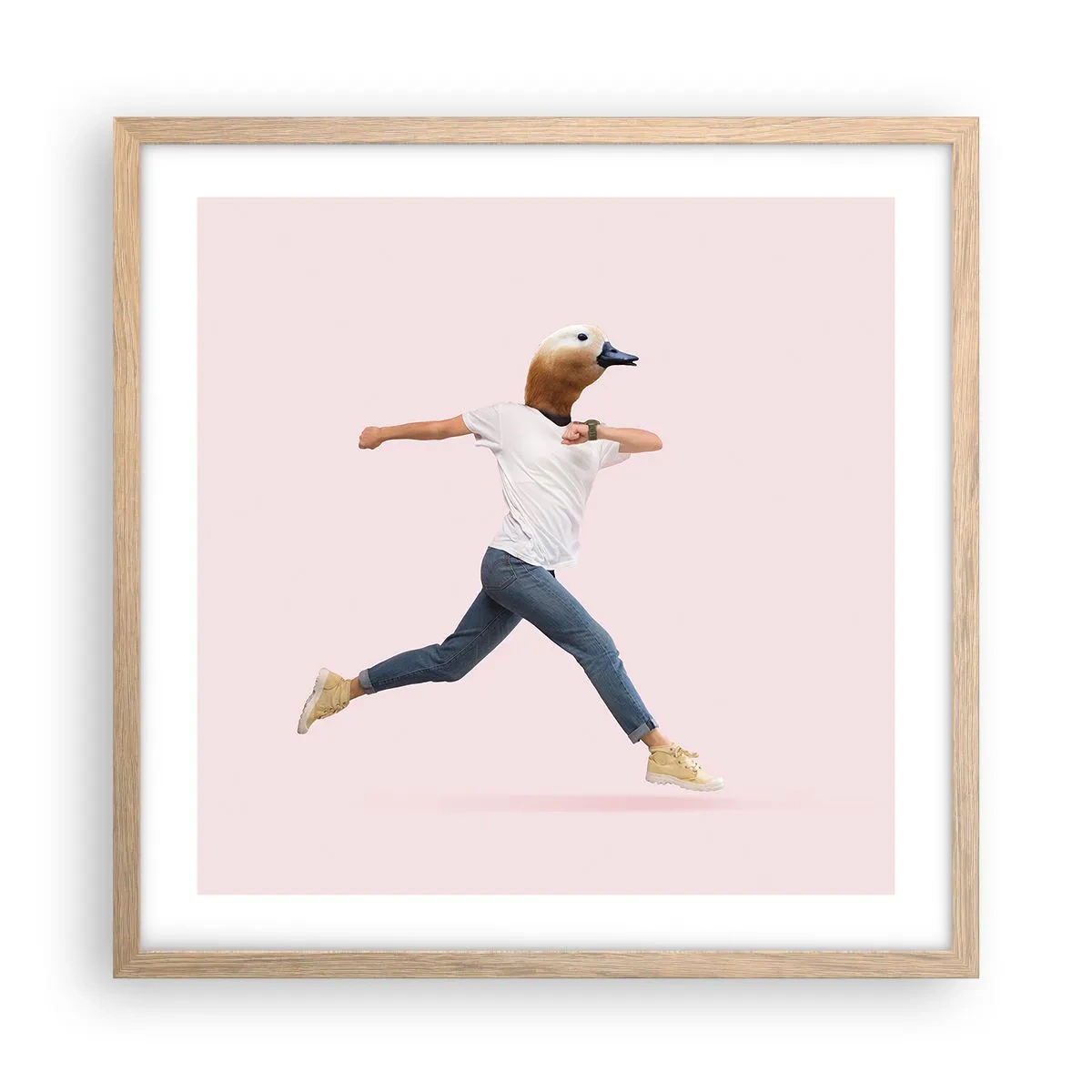 Plakat w ramie jasny dąb - Szczypta absurdu - 50x50 cm