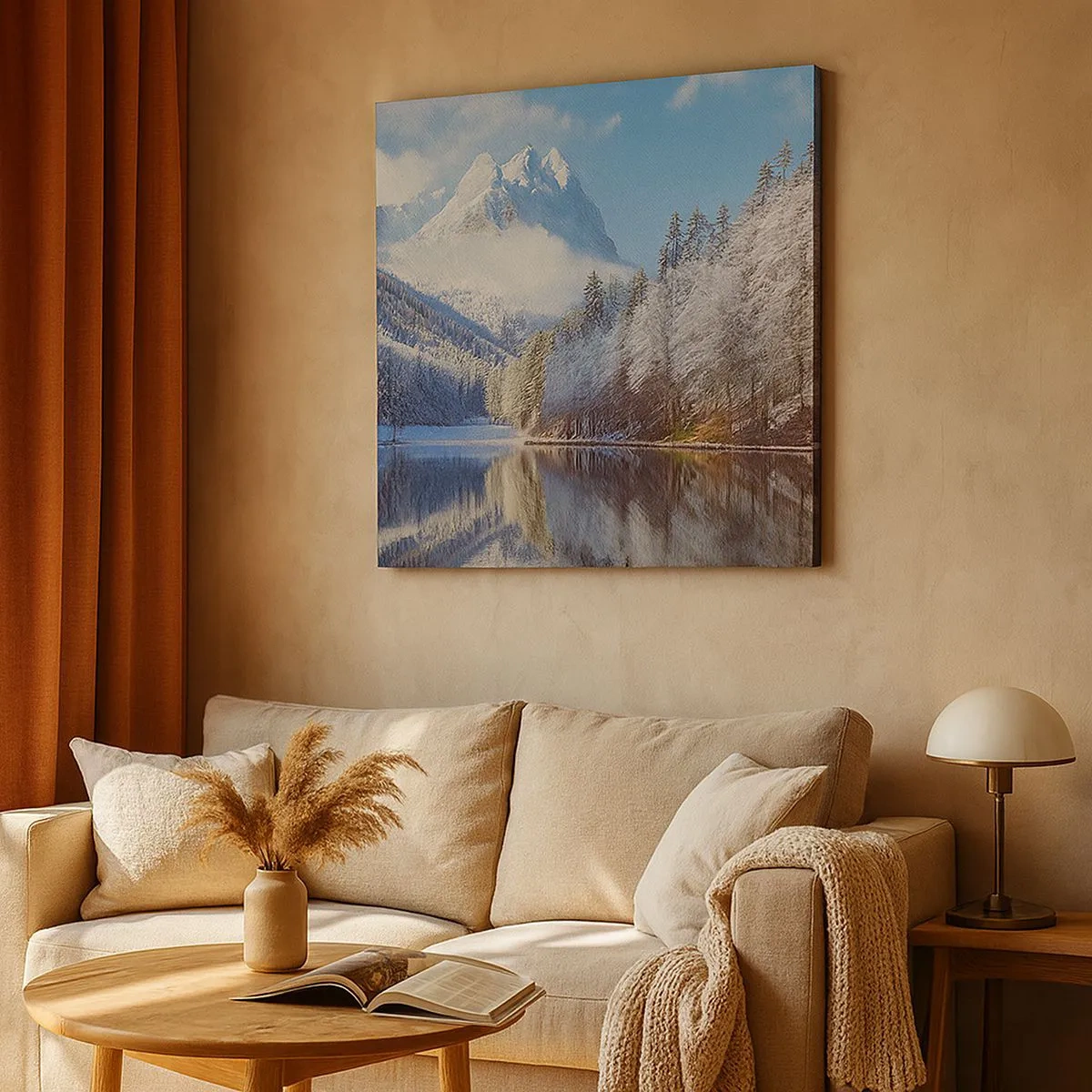 Obraz na płótnie - Śnieżna straż - 30x30 cm