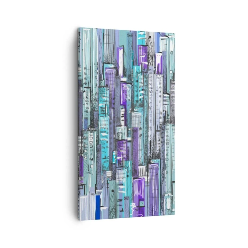 Obraz na płótnie - Pobłękitniałe od nieba - 45x80 cm