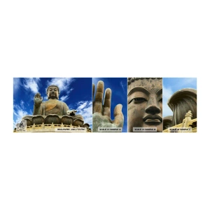 Fototapeta Próbka Samoprzylepna Deluxe Sticker - Żyj bez strachu - Budda, Religia, Azja - 100x30 cm
