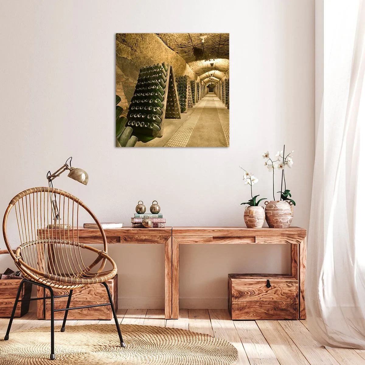 Obraz na płótnie - Narodziny smaku - 60x60 cm