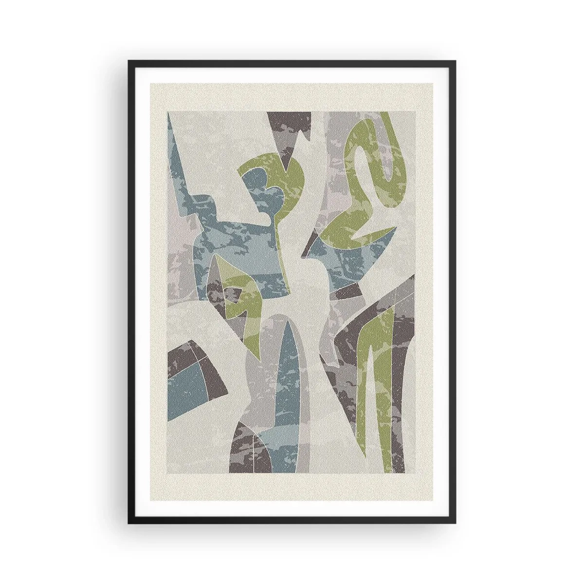 Plakat w czarnej ramie - Kompozycja za szybą - 70x100 cm