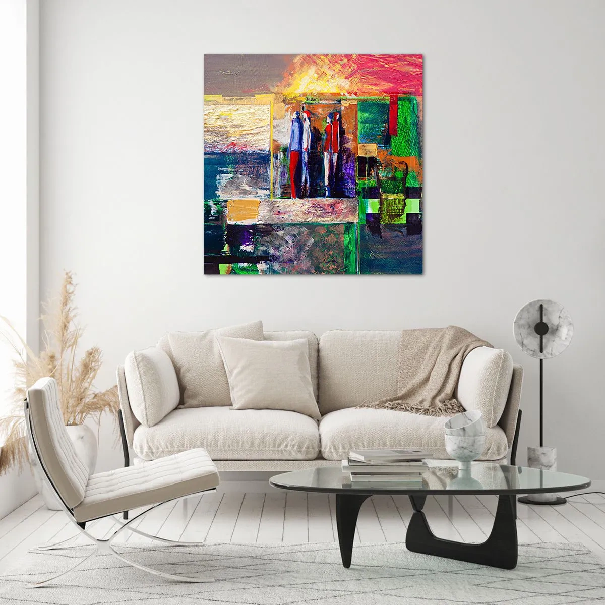 Obraz na szkle - Relacje i emocje - 50x50 cm