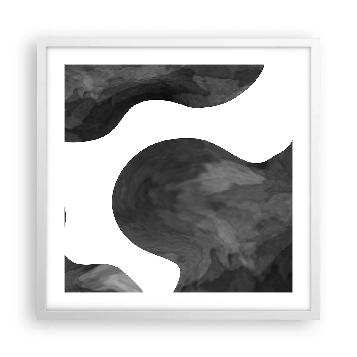 Plakat w białej ramie - Droga Mleczna - 50x50 cm