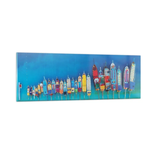 Obraz na szkle - Z lotu ptaka - 90x30 cm