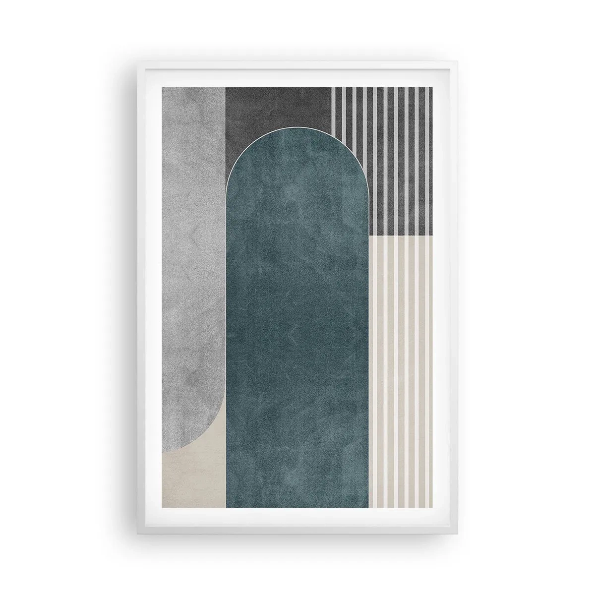 Plakat w białej ramie - Kompozycja na poziomie - 61x91 cm