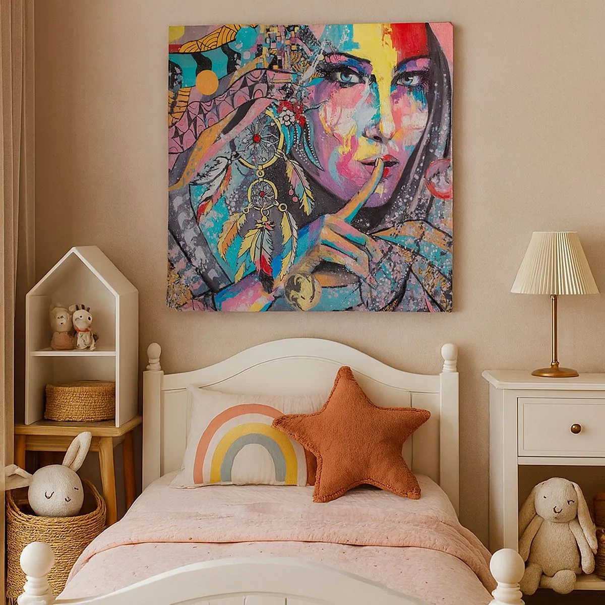 Obraz na płótnie - Milcz, aż zrozumiesz - 30x30 cm