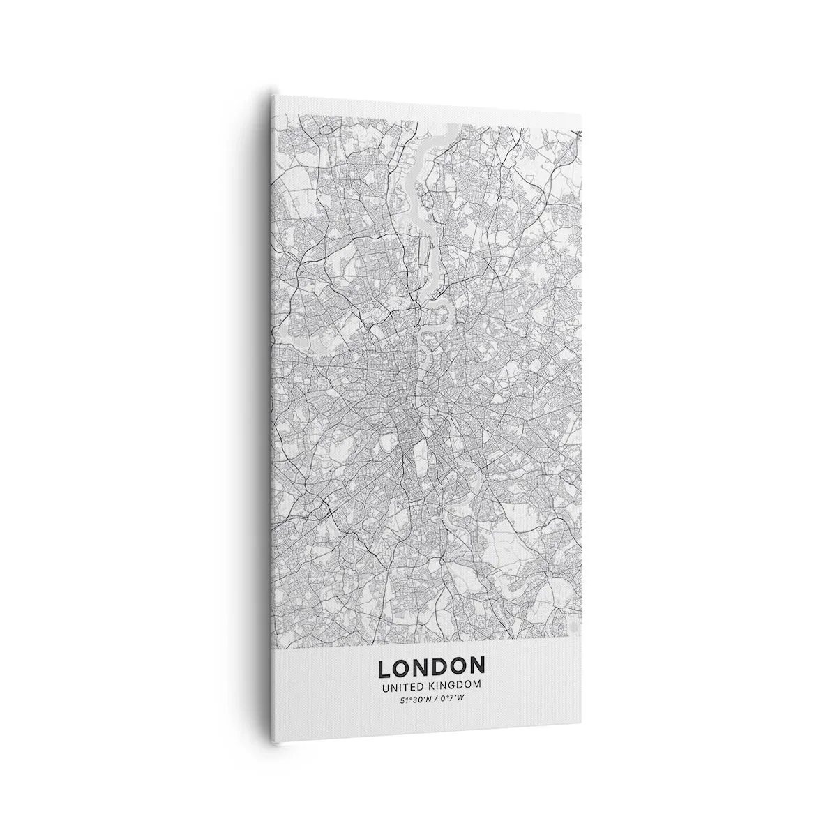 Obraz na płótnie - Mapa londyńskiego labiryntu - 65x120 cm