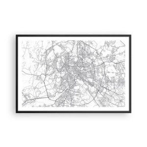 Plakat w czarnej ramie - Rzymski krąg - 91x61 cm