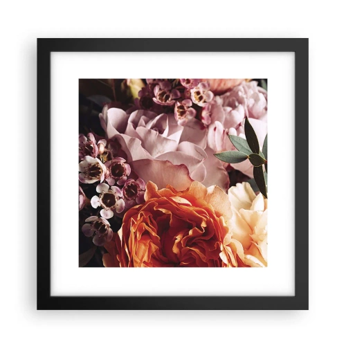 Plakat w czarnej ramie - Otulone pięknem - 30x30 cm