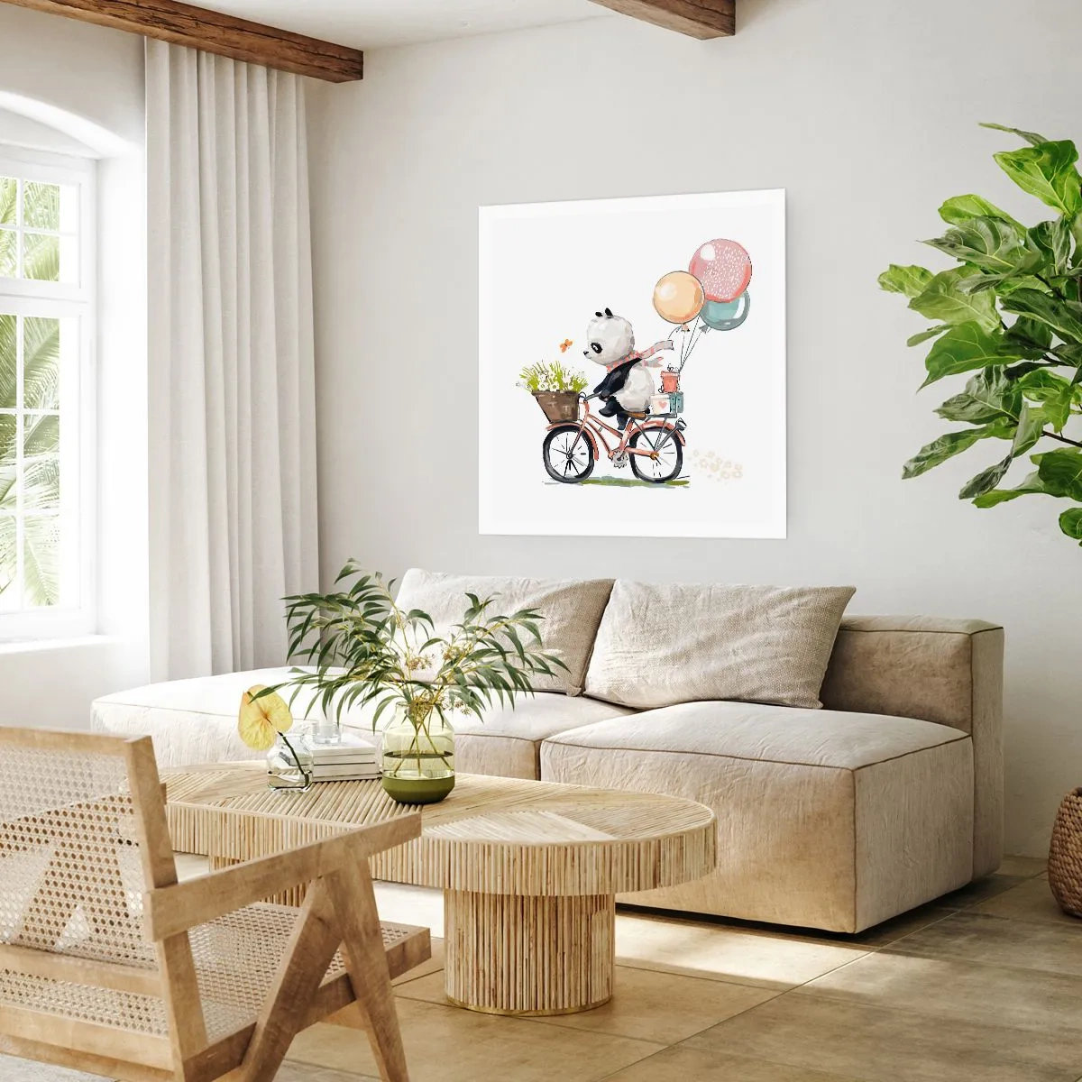 Plakat - Szczęśliwy dzień - 60x60 cm