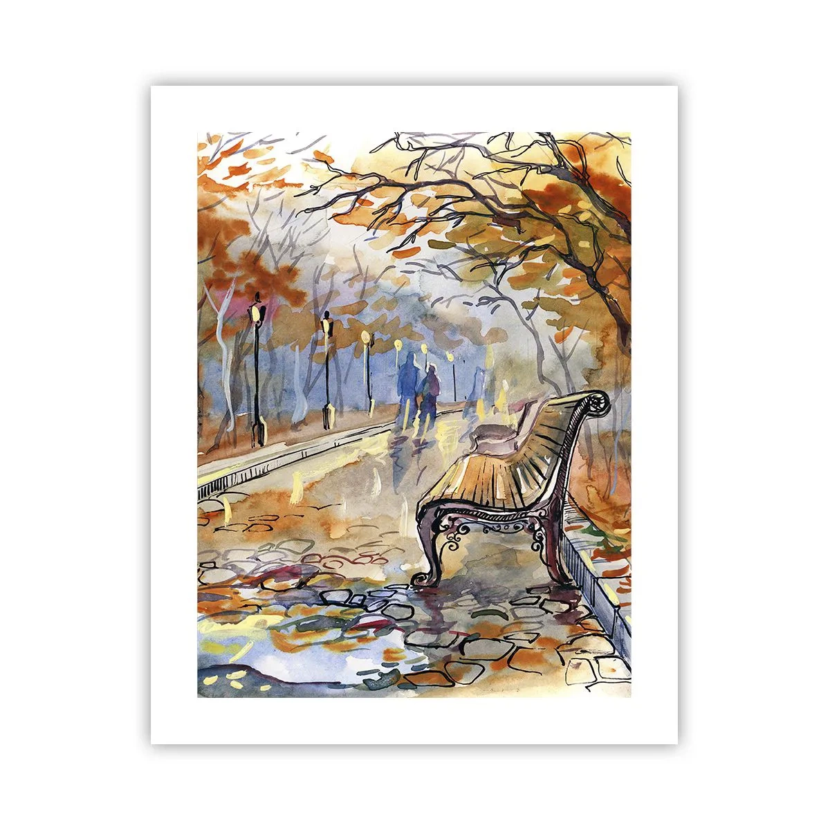 Plakat - Razem powędrować w jesień - 40x50 cm