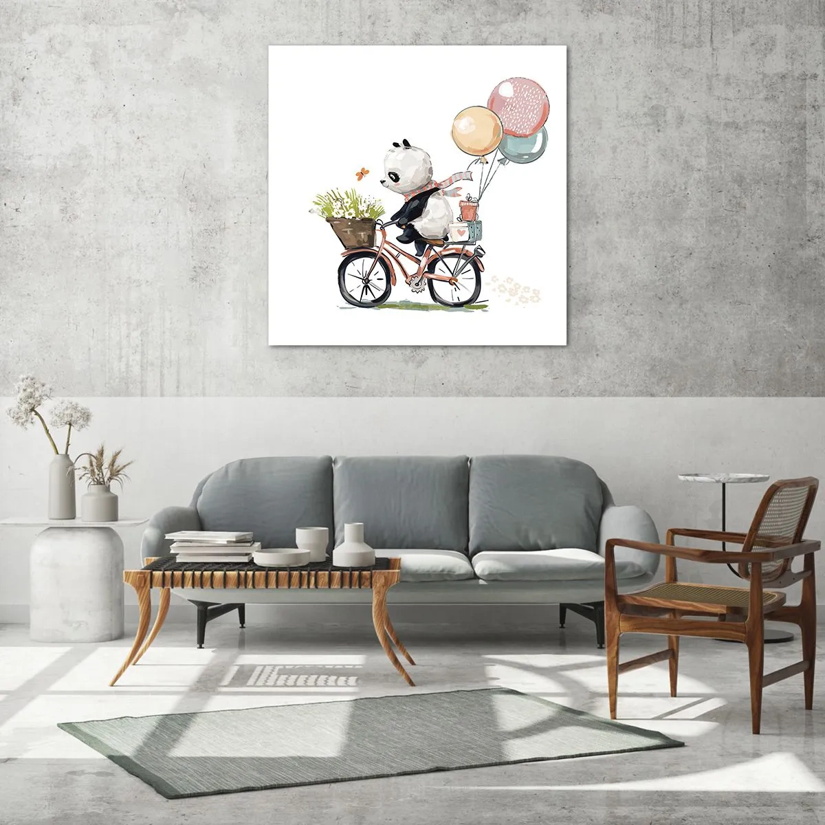 Obraz na szkle - Szczęśliwy dzień - 70x70 cm