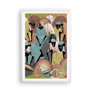 Plakat w białej ramie - Nadchodzi wielkie święto - 61x91 cm