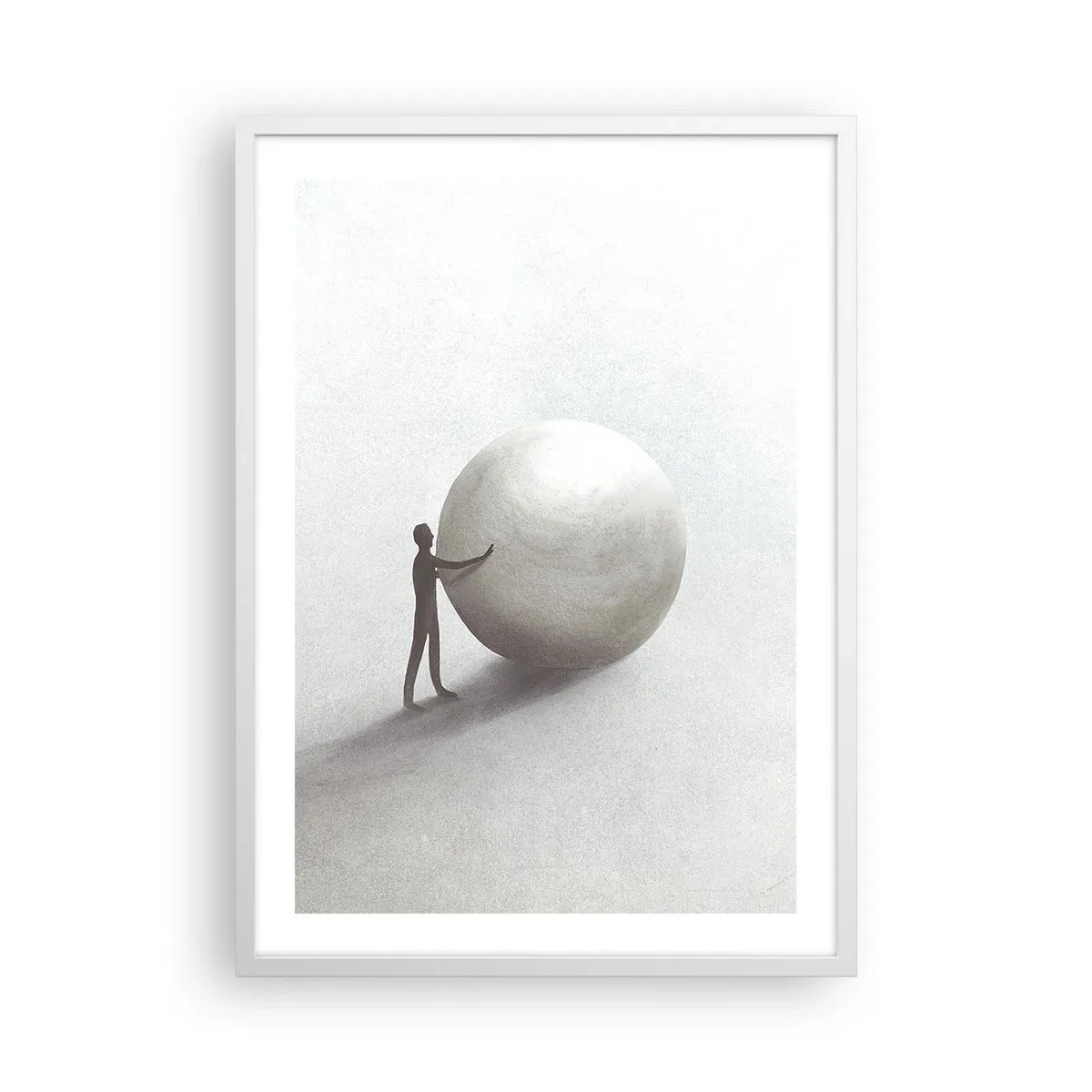 Plakat w białej ramie - Gra życia - 50x70 cm