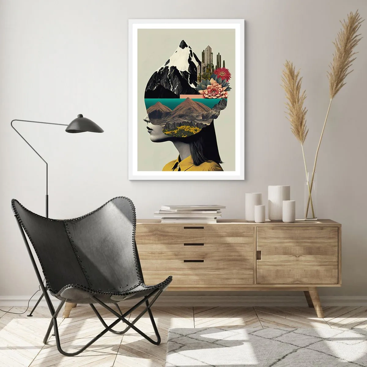 Plakat w białej ramie - Kobieta – zawsze tajemnica - 70x100 cm