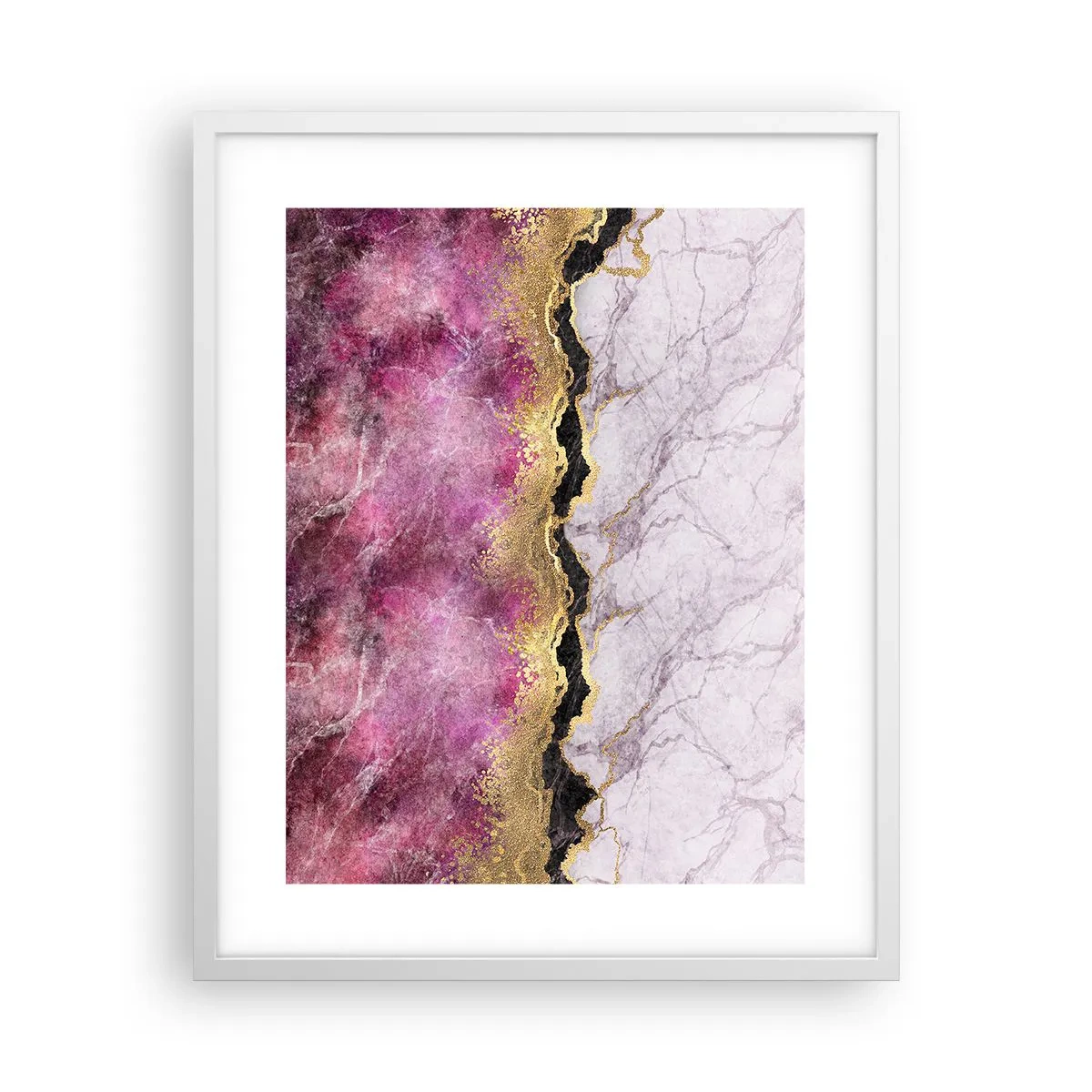 Plakat w białej ramie - Na granicy - 40x50 cm